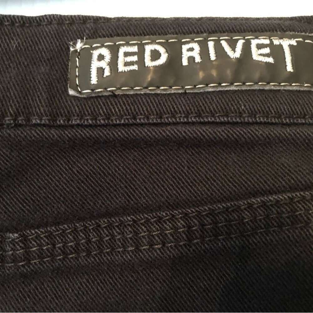 Red Rivet Black Skinny Jeans - Picture 7 of 7